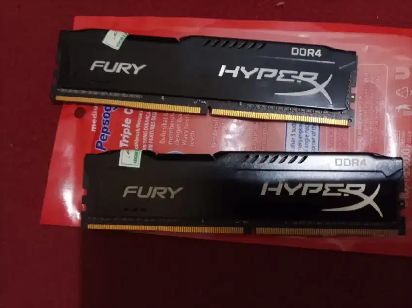 Jual ram DDR4 hyper fury 2666 MHz 8 gb x 2 keping jual murah saja