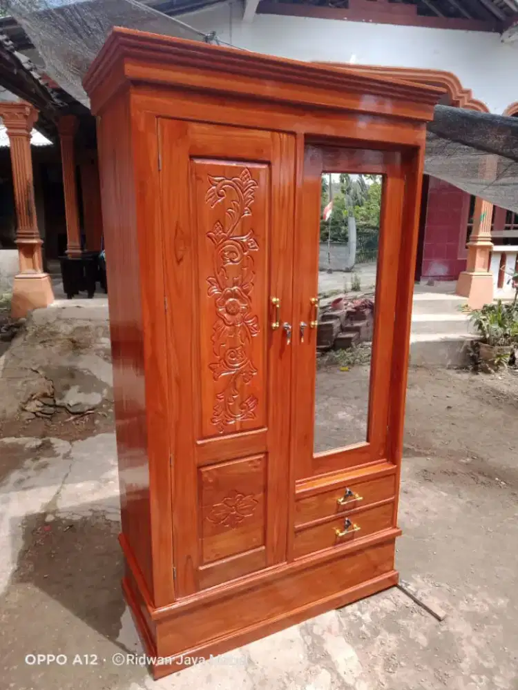 Lemari/Almari Pakaian 2pintu (JATI)