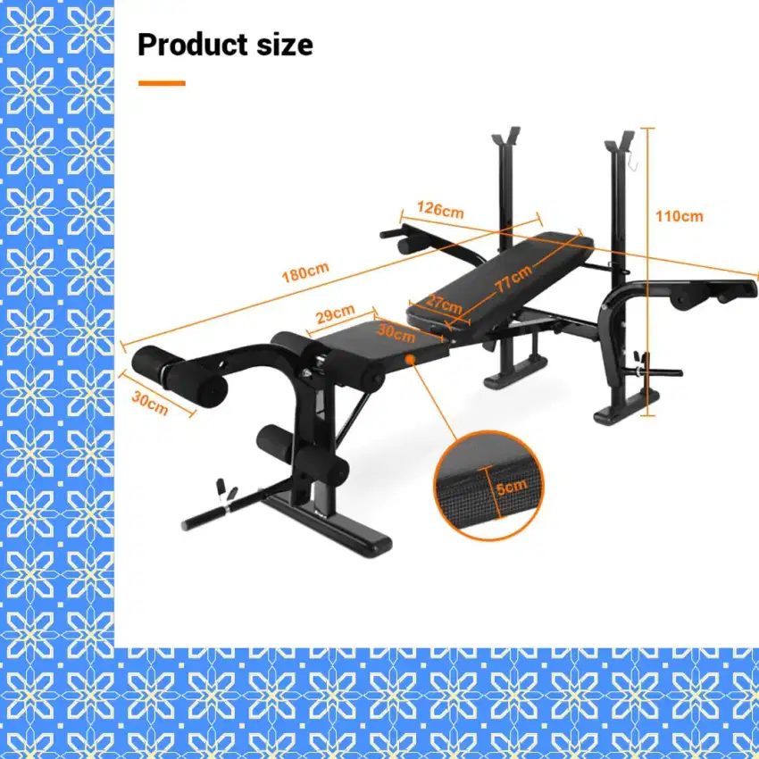 benchpress papan angkat beban home gym QW-02