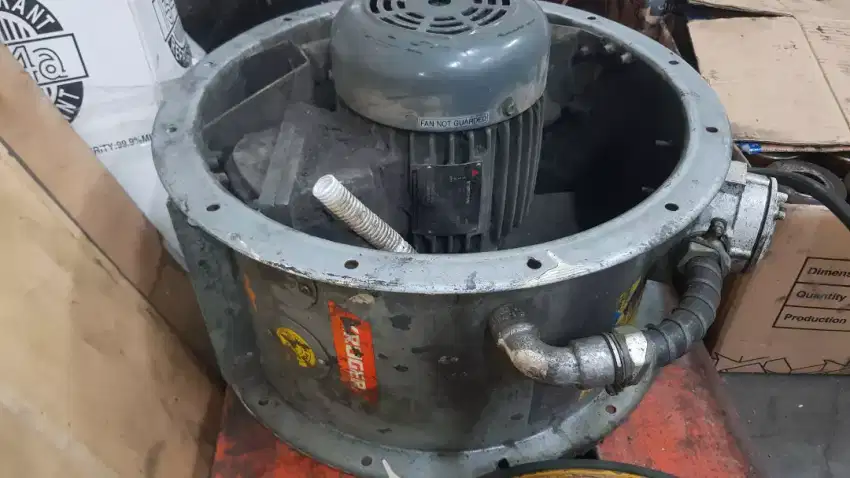 Exhaust fan axial 1 Hp 3ph 1440 rpm