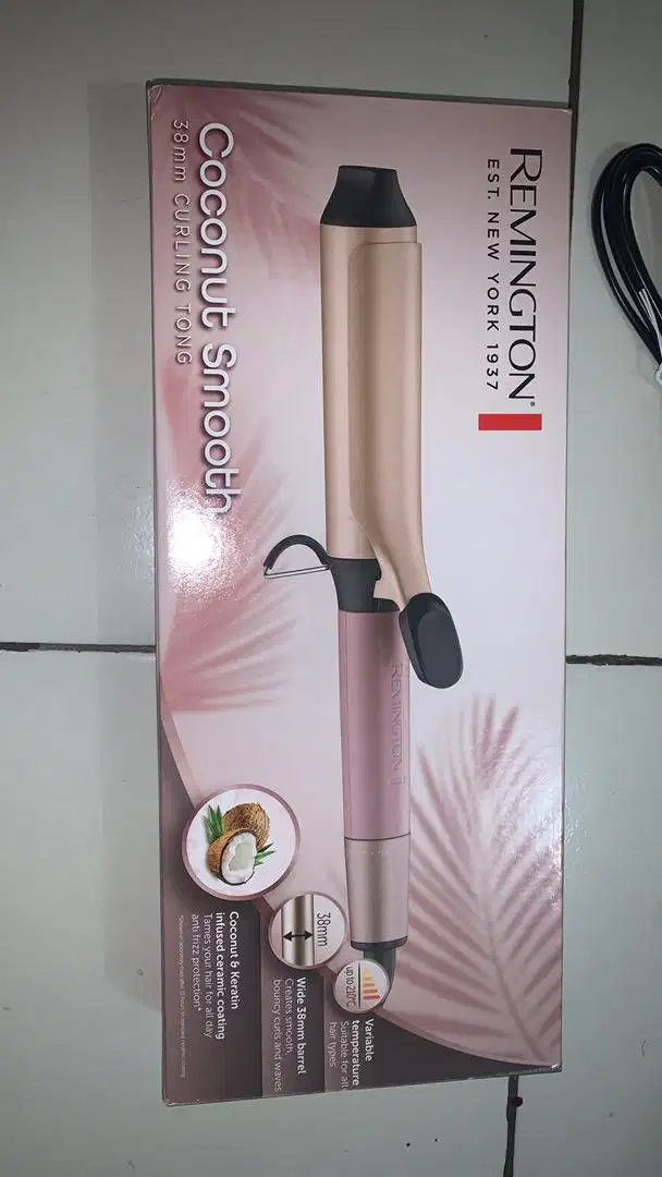 Remington Pengeriting Rambut Coconut Smooth Curling Tong C15901