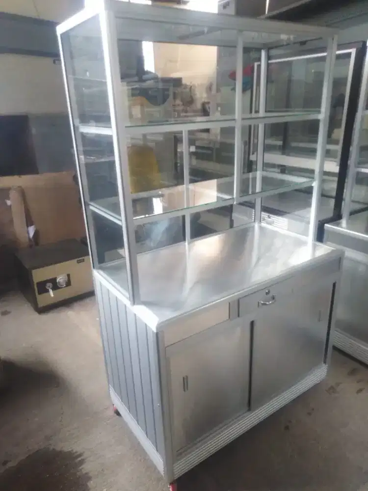 Gerobak alumunium ukuran 100x55x160