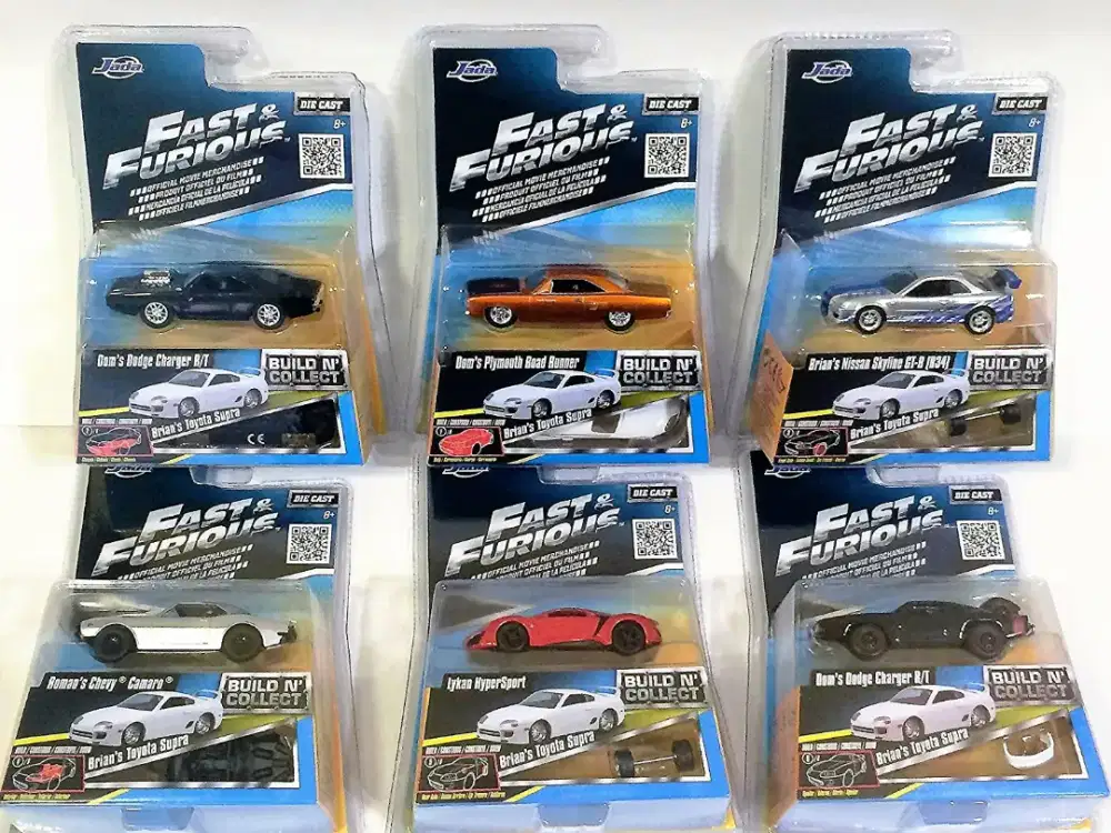 JADA DIECAST FAST & FURIOUS FULL SET ORIGINAL