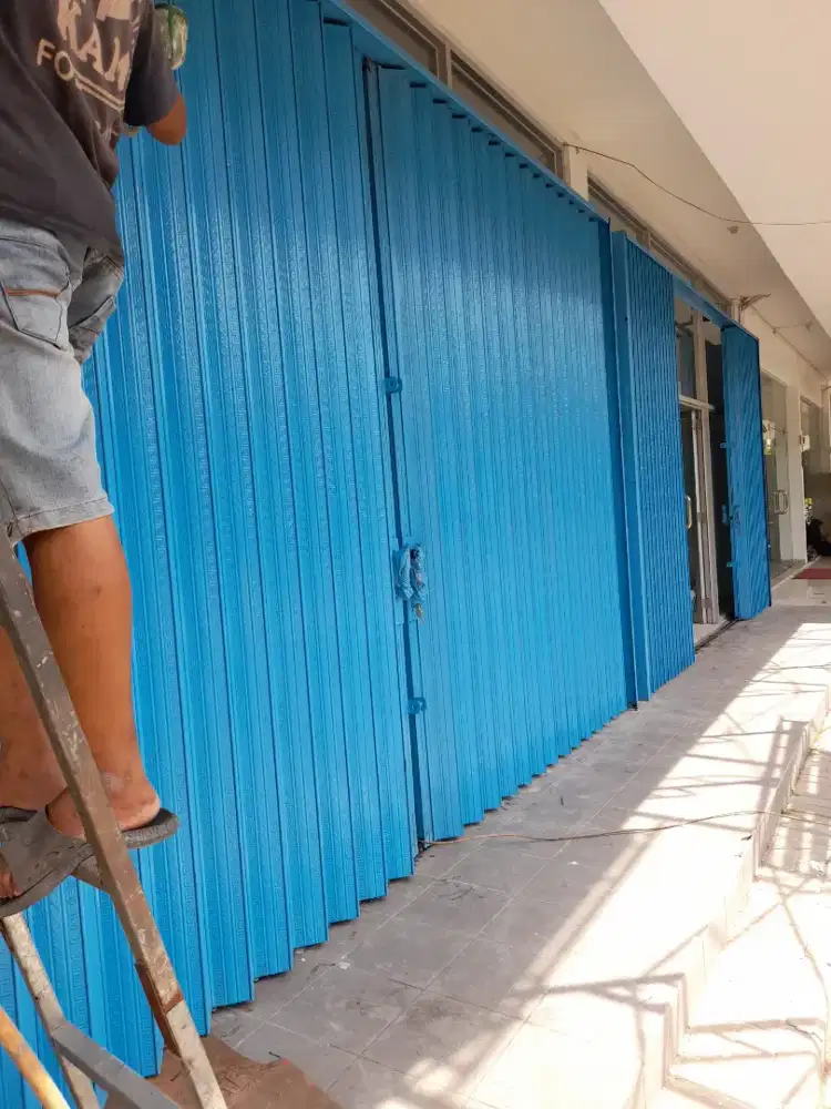 Folding gate rolling door murah