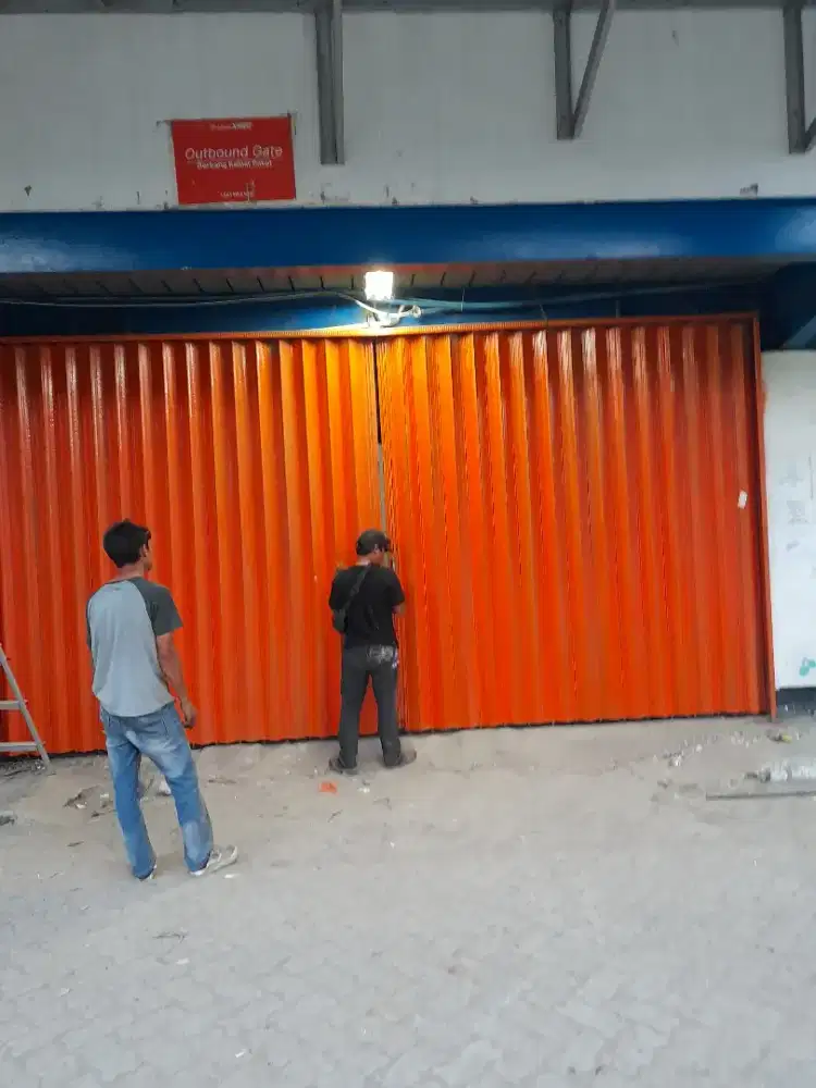 Folding gate rolling door murah berkualitas