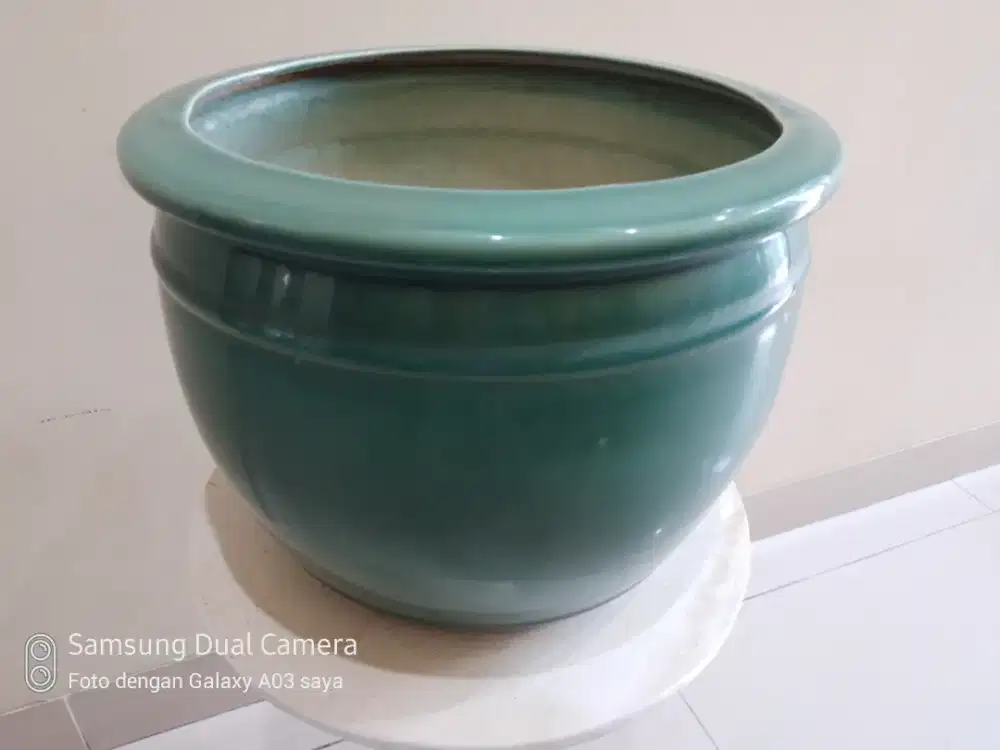 Pot keramik cina asli T.24cm diamtr 31cm