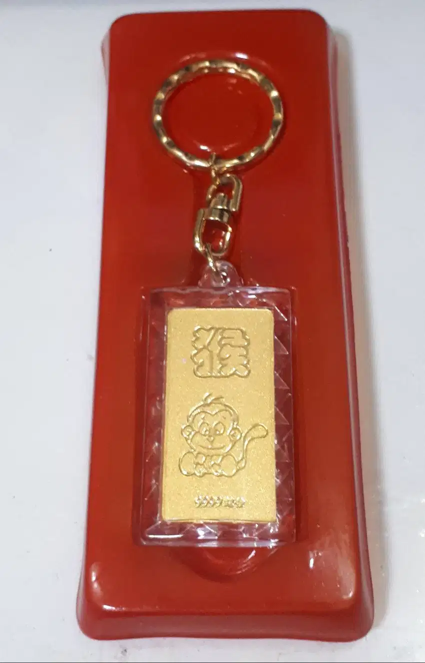 Gantungan Kunci Key Holder Gold Monkey Monyet Emas (A78B)