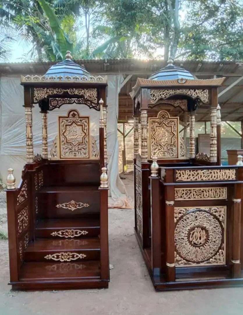 Mimbar khotbah mimbar masjid mimbar ukir