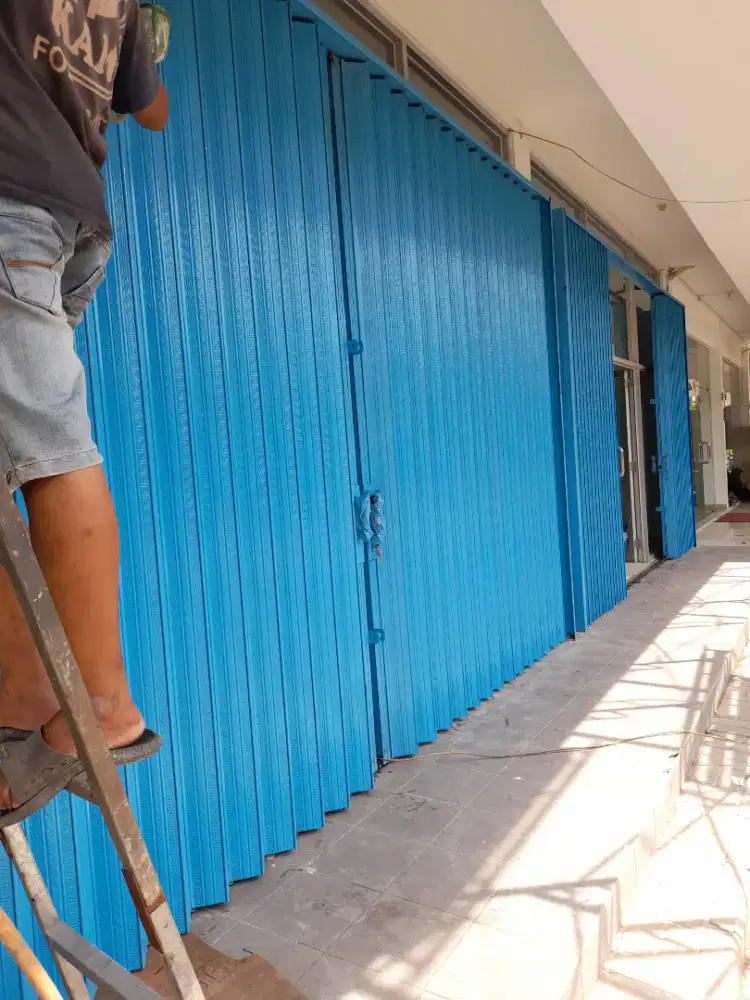 folding gate rolling door murrah berkualitas