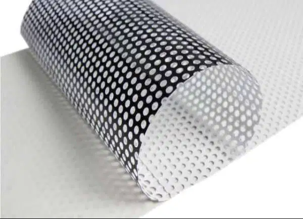 Sticker kaca one way vision untuk branding