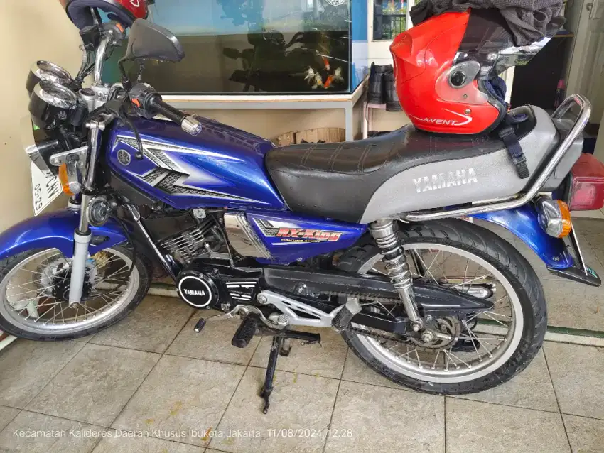 DIJUAL motor rx king thn 2003 biru cinta