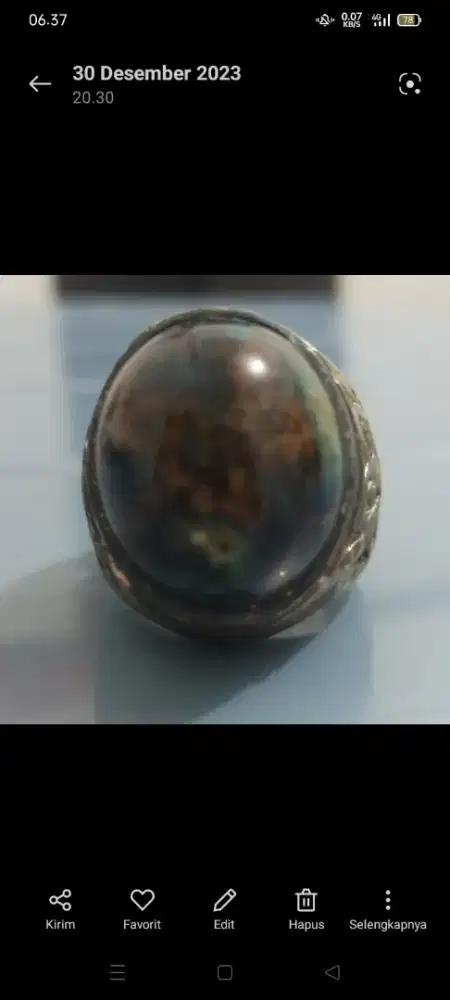 Cincin Hijau Motif Uk 8