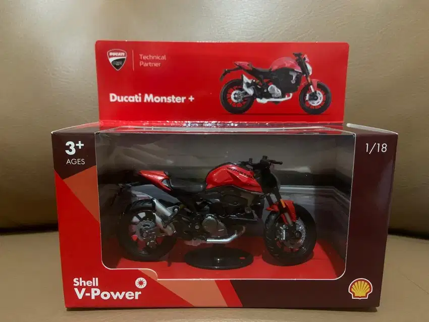 Diecast Ducati Monster + Shell V-Power edisi 2024