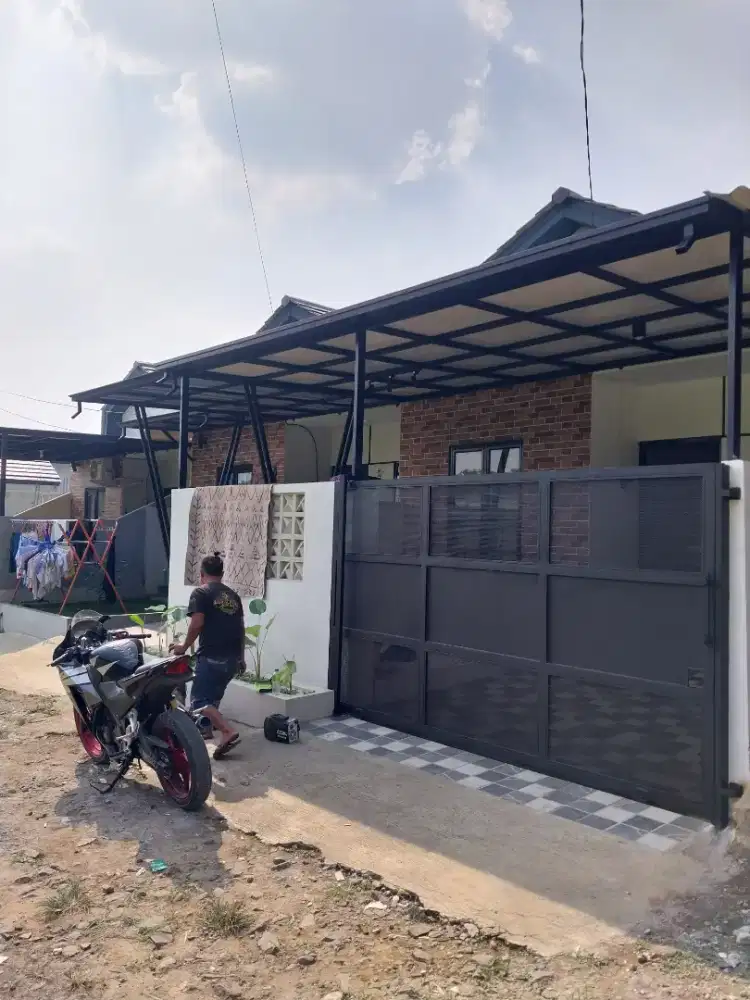 Kanopi pagar minimalis