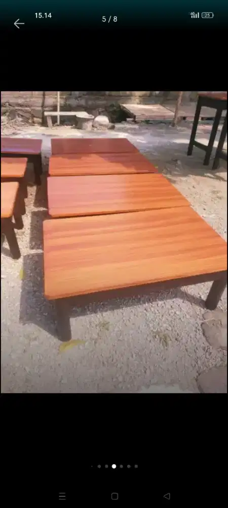 Meja lesehan uk sedang