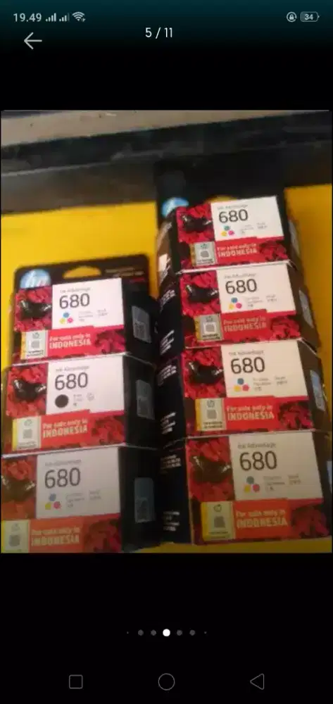 Menerima tinta printer kondisi baru