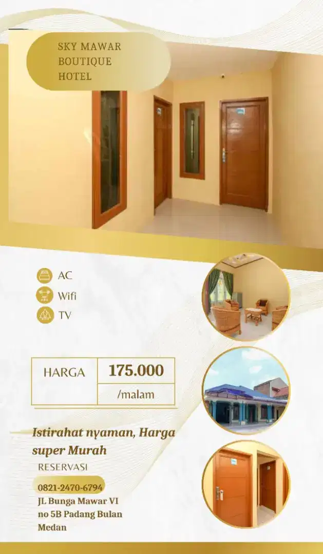 Kost Harian, Bulanan, Penginapan, guest House, Hotel