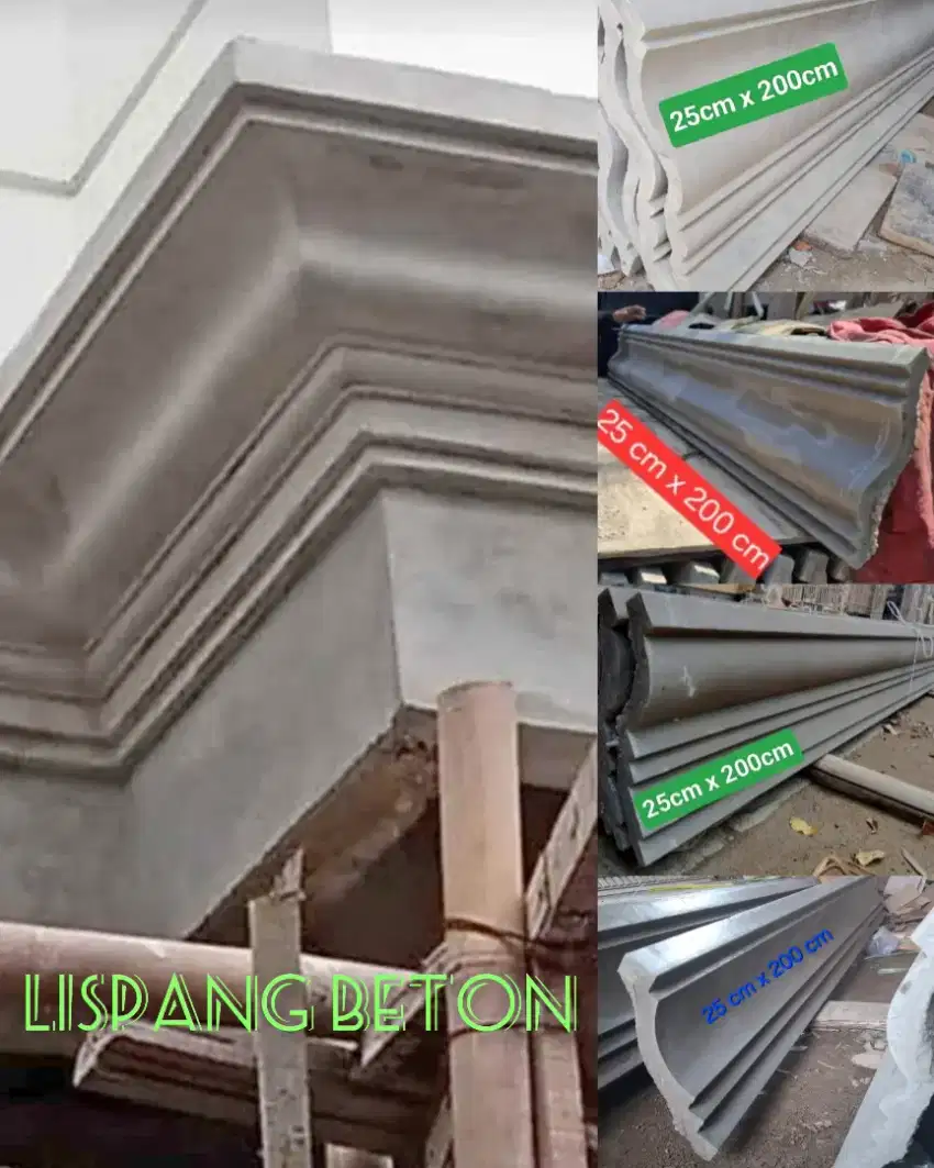 Lispang beton tempel