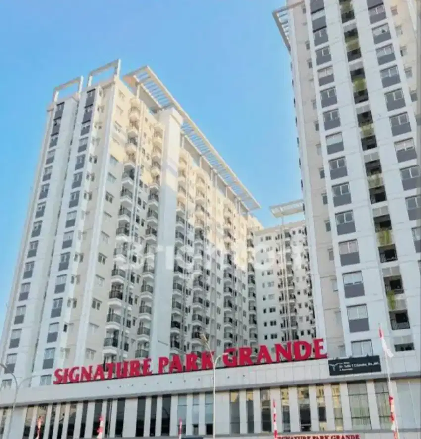 Disewakan Apartemen Tipe Studio, Signature Park Grande, Per 1 Tahun