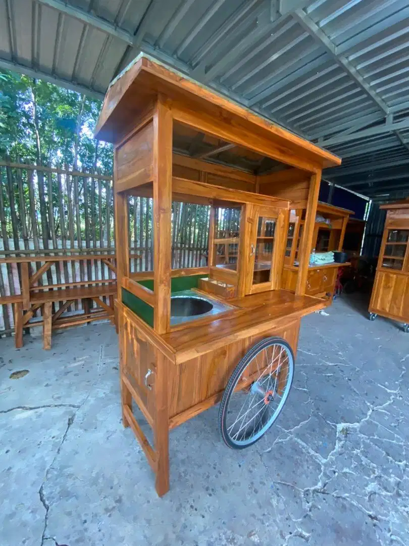 Gerobak bakso dorong
