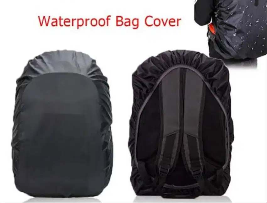 rain cover bag warna hitam