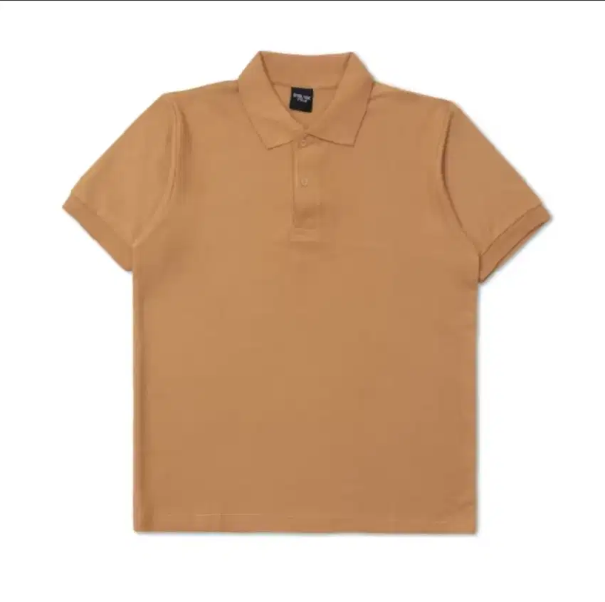 Kaos Polo Pria Premium Pique Mocha Blank Apparel