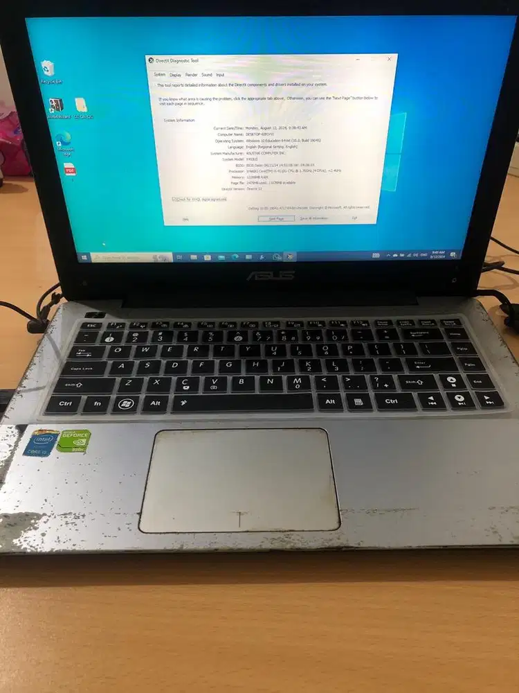 Asus X455LD Ram 12Gb/SSD 512gb