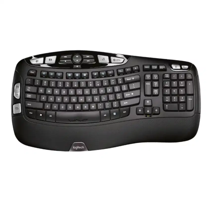 Logitech K350 Wireless Wave Keyboard With  Unifying WirelessTechnology