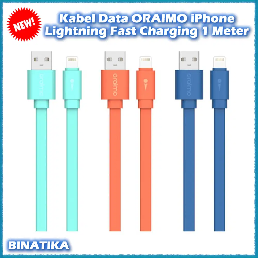 USB Kabel Data Lightning iPhone ORAIMO Fast Charging 1 Meter OCD-L22P