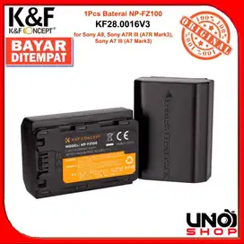 K&F Concept Battery Sony NP-FZ100 Baterai KNF untuk Sony A9 6600