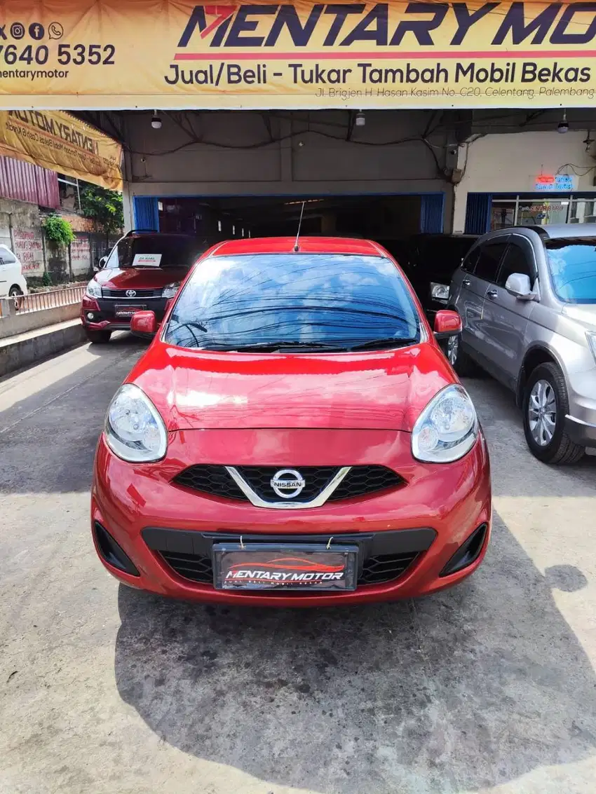 Nissan March 1.2L MID CBU Automatic 2016 Merah Terawat Bagus Murah OK