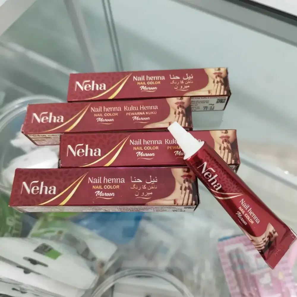 Kutek Muslimah Henna Neha Tube Kuku Maroon