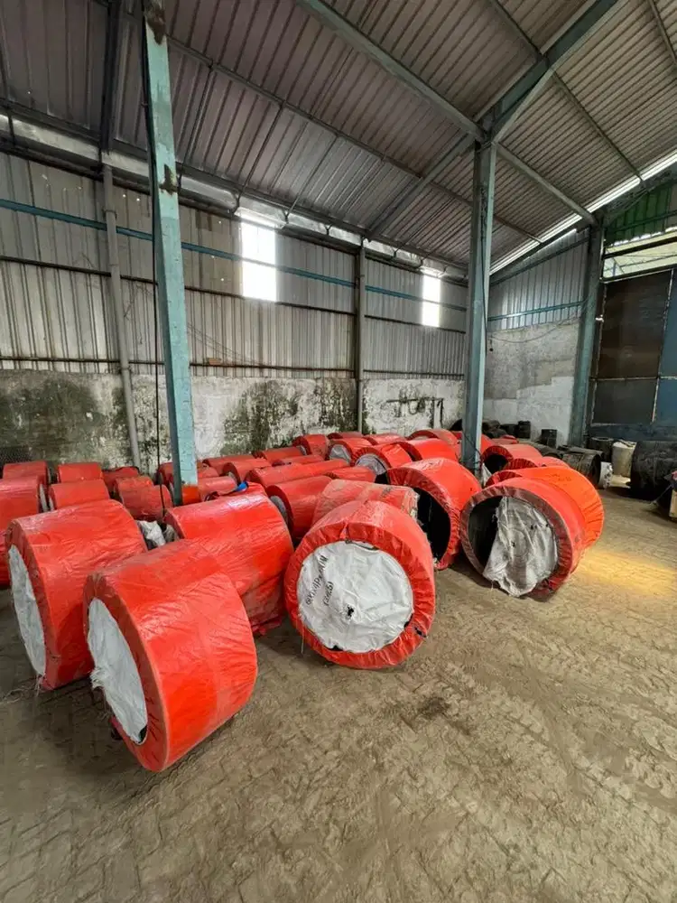 Karet belt conveyer crusher pemecah batu