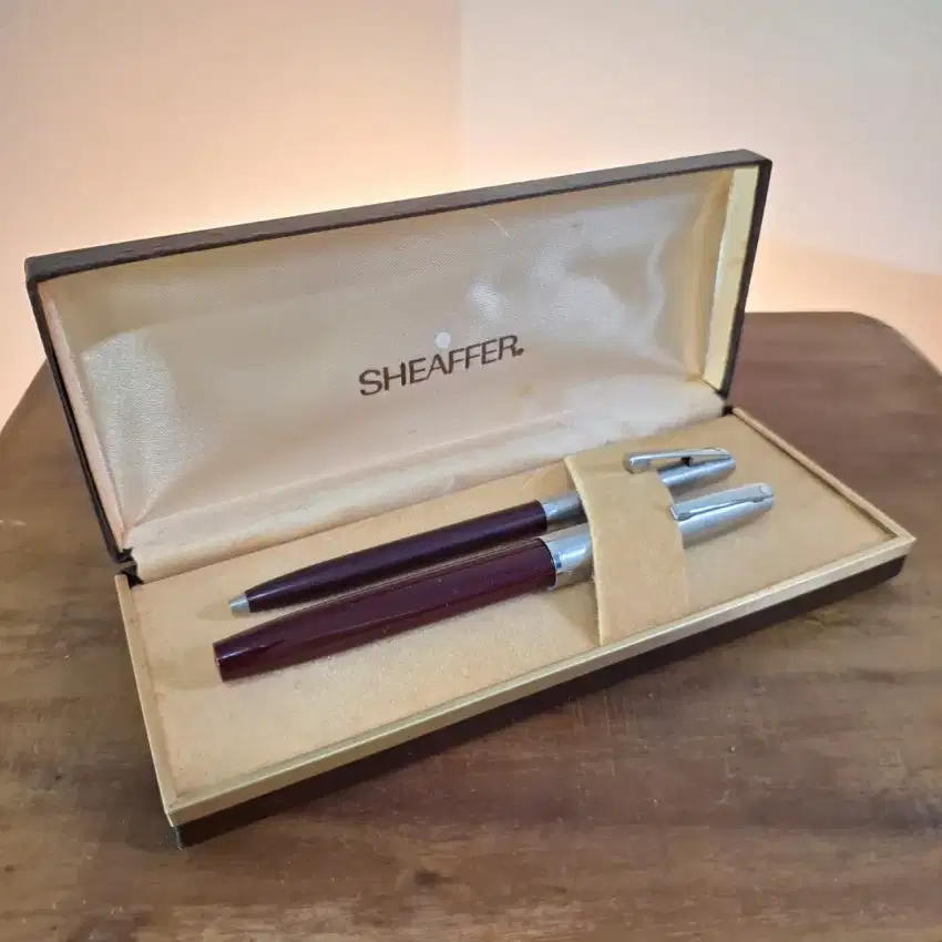 Sheaffer Ballpoint Fountain Pen Pulpen Austria Vintage Antik Jadul