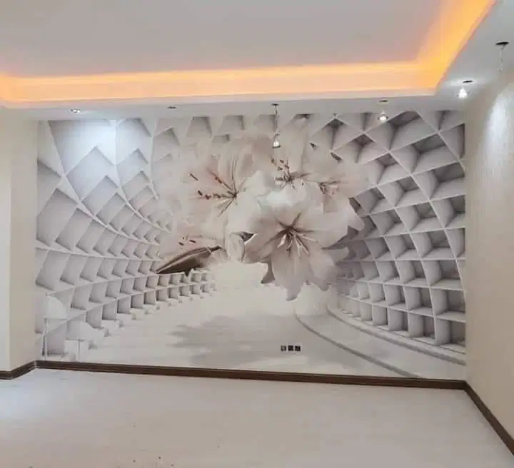 Jual gorden hordeng gordyn tirai jendela wallpaper dinding 3d custom