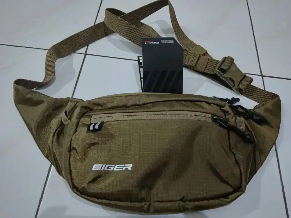 Tas Waistbag/Selempang/Pinggang Merk EIGER 100% ORIGINAL Uk.25x6x14cm