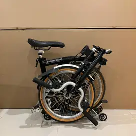 Brompton black hitam 2018 M6R