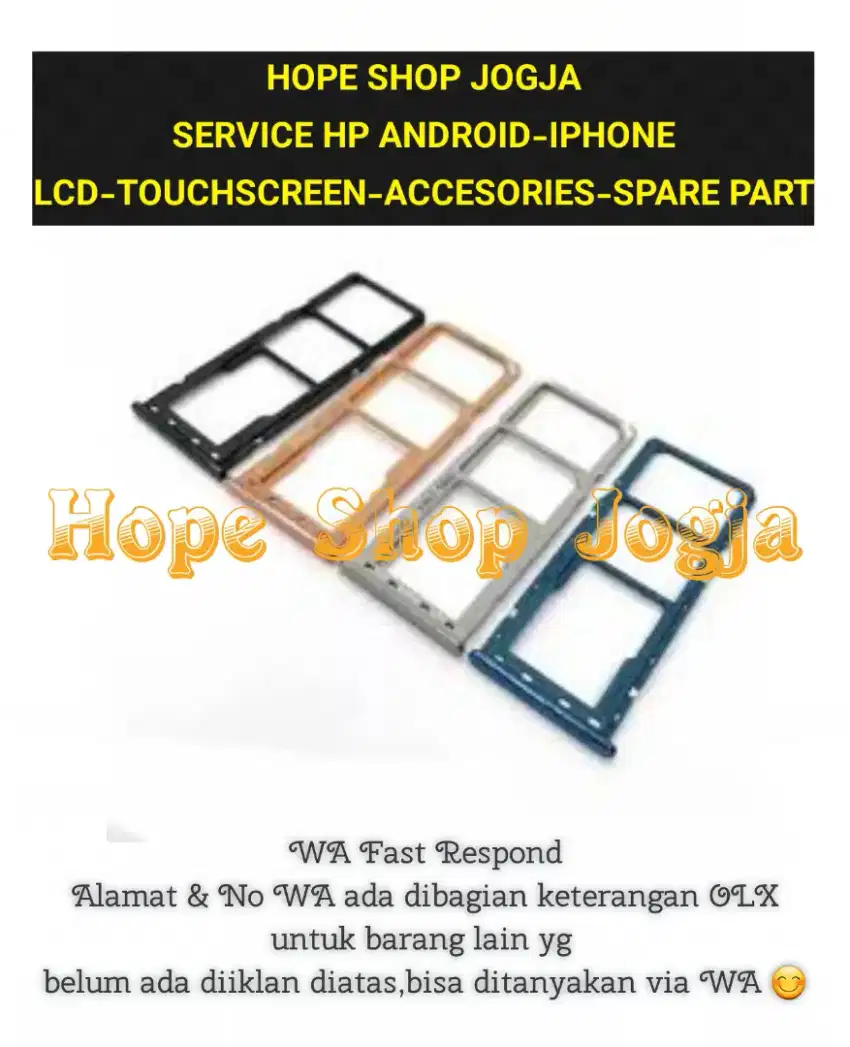 Tempat sim card-Sim Tray Oppo A3s-F1s-A37-F5-A37-F9-A83-A5s-A15-A15s