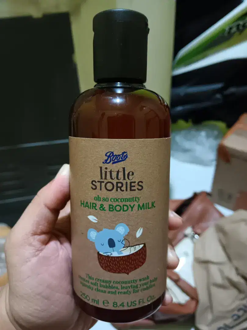 BOOTS LITTLE STORIES OH SO COCONUTTY HAIR&BODY MILK 250ML (ORIGINAL& .