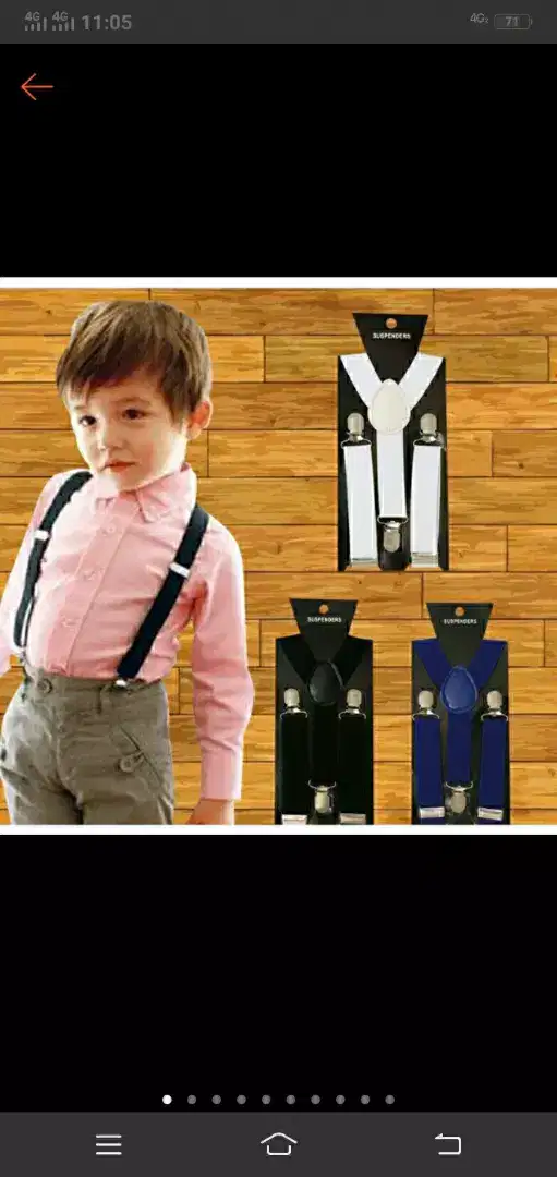 Paket Suspender + Dasi Kupu kupu