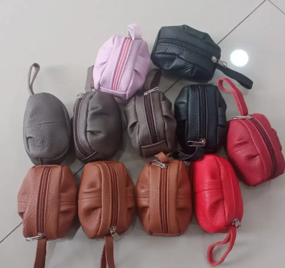 Dompet koin kulit sapi asli