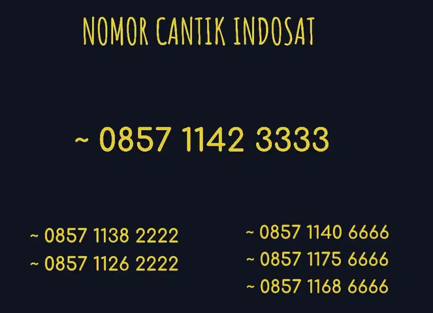 kartu perdana cantik Indosat quartet