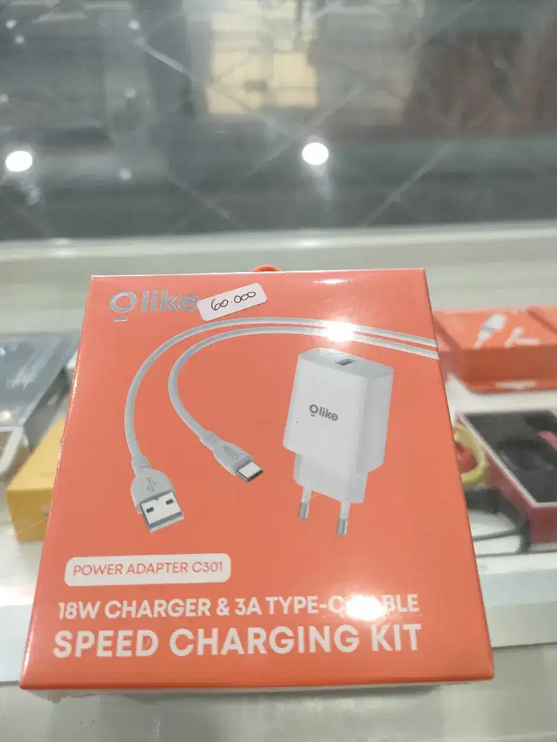 O Like 18W Charger & 3A Type-C Cable Speed Charging Kit