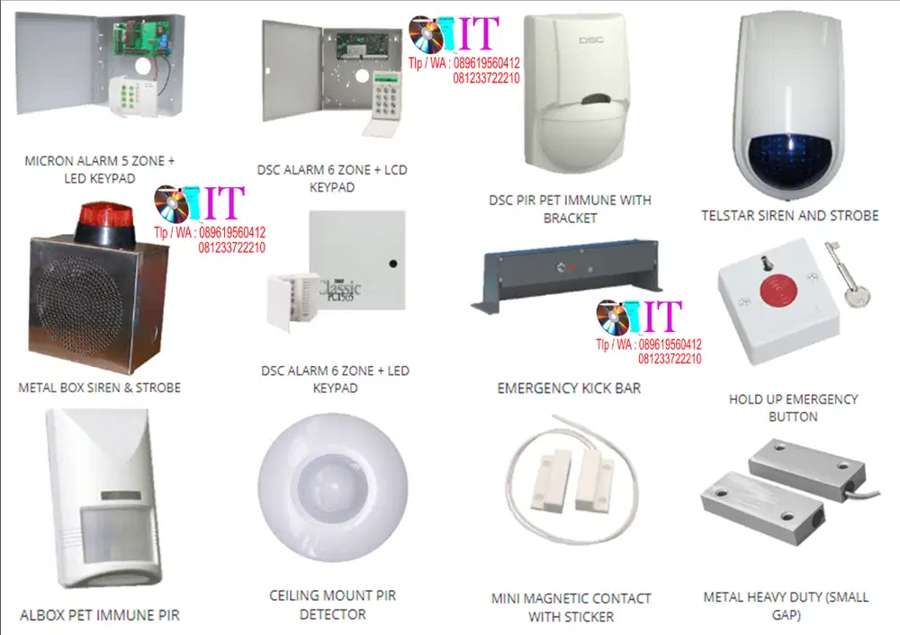 Alarm security, security sistem ( Pengadaan, Perbaikan, Instalasi )