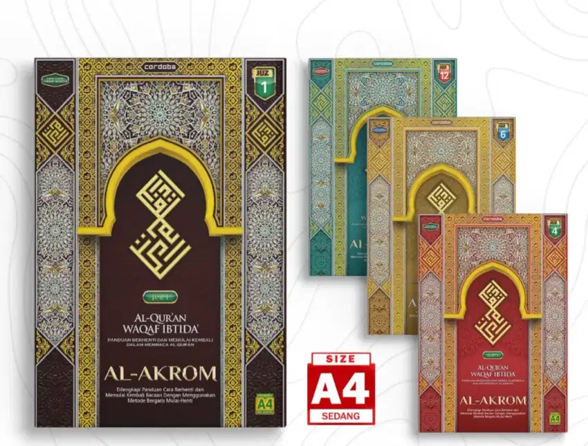 AlQuran PerJuz Paket 30 Buku Uk.A4 khat jelas