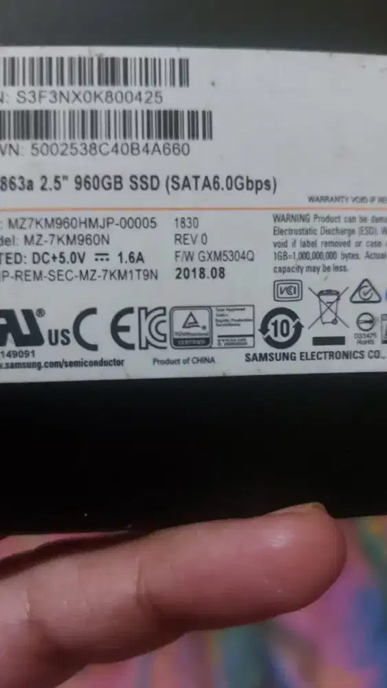 SSD SAMSUNG 960GB