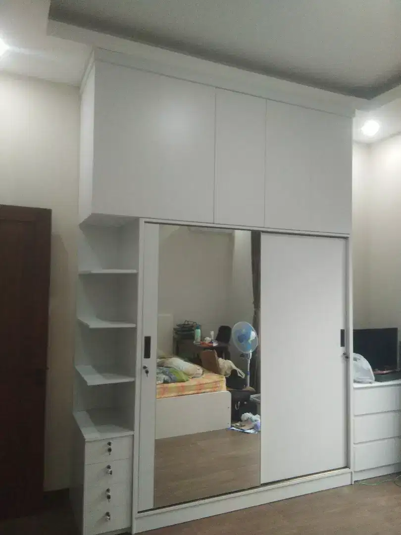 Lemari Custom Kabinet Pintu 2 Sleding. Pemesanan Jabodetabek