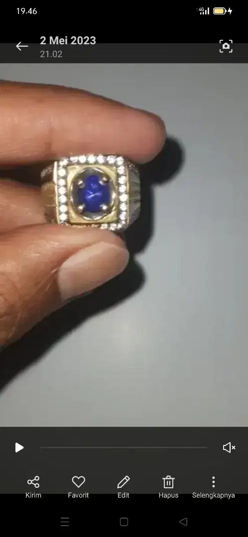 Natural Royal/Vivid Blue Sapphire, Round Cut, noheat