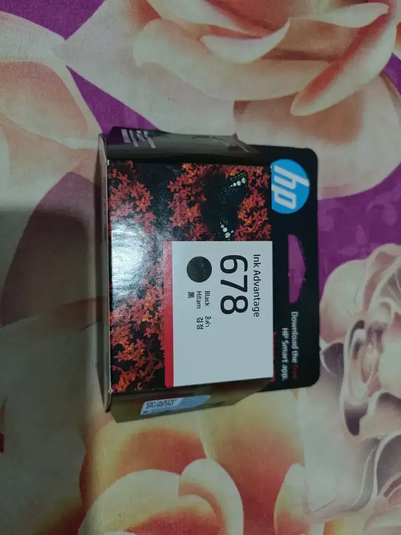 Catridge warna hitam hp 678 ori masih segel cod pom bensin tlogosari