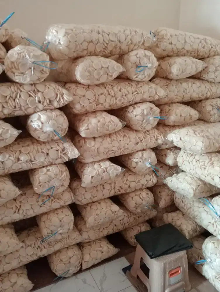 Kerupuk koin ikan tenggiri